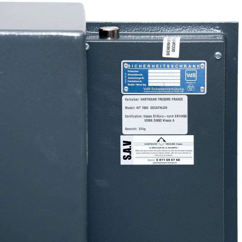 ARMOIRE COFFRE FORT 6 ARMES WT 1006 HARTMANN TRESORE â Image 7