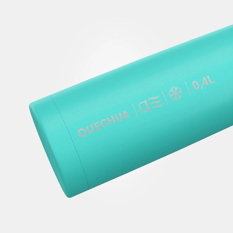 Quechua Bouteille Isotherme Inox 0,4L Avec Gobelet Pour La RandonnĂ©e - Turquoise â Image 3