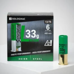 Cartouche L900 33gr Haute Vitesse CALIBRE 12/76 BILLE Acier N°6 X25