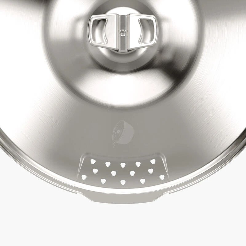 Quechua Faitout Feu De Camp Pour 6 Personnes En Camping - Acier Inoxydable - 5 Litres – Image 4