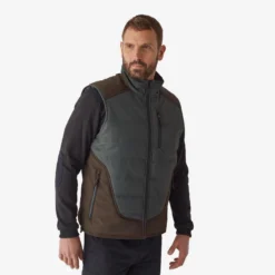 Gilet De Chasse Chaud Vert 500.