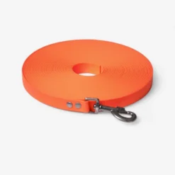 Longe Plate Pour Chien 15m Fluo Orange