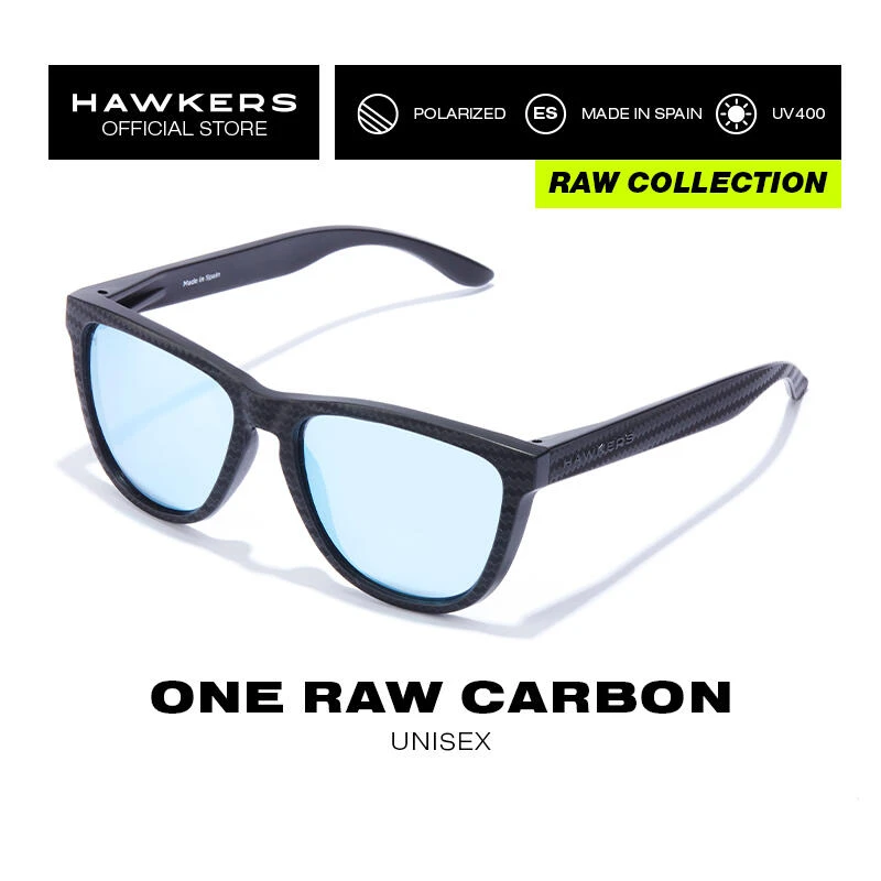 HAWKERS Lunettes De Soleil Pour Homme Et Femme POLARIZED BLUE CHROME - ONE CARBON FIBER – Image 2
