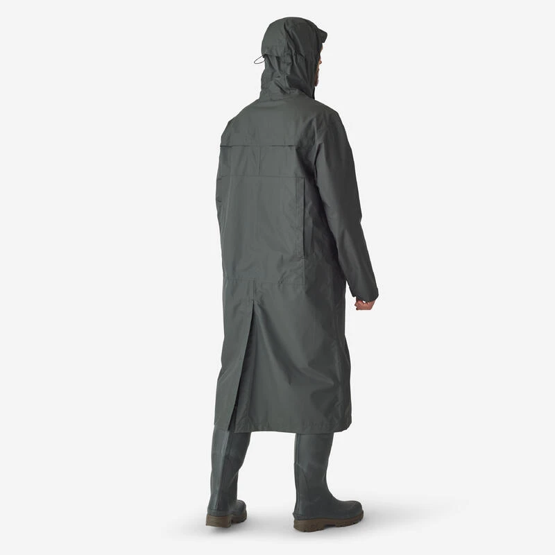 Manteau Long Chasse Imperméable 500 Vert – Image 3