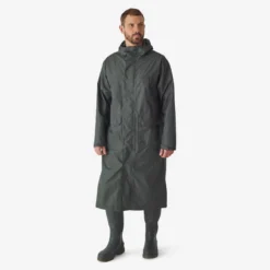 Manteau Long Chasse Imperméable 500 Vert