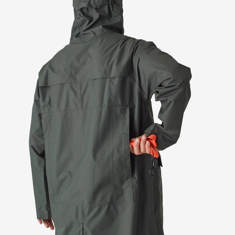 Manteau Long Chasse Imperméable 500 Vert – Image 8