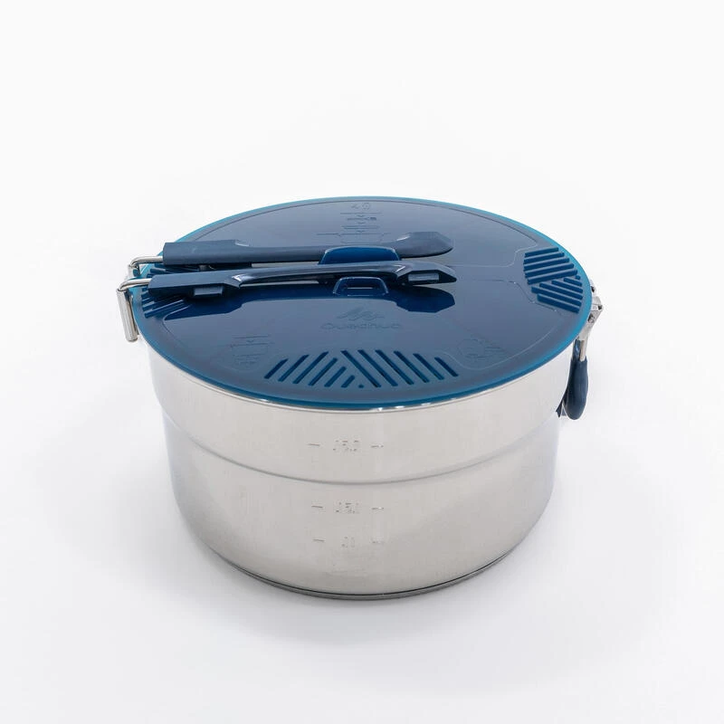 Quechua Popote Camp Du Randonneur MH100 Inox 4 Personnes (2,6L) – Image 3