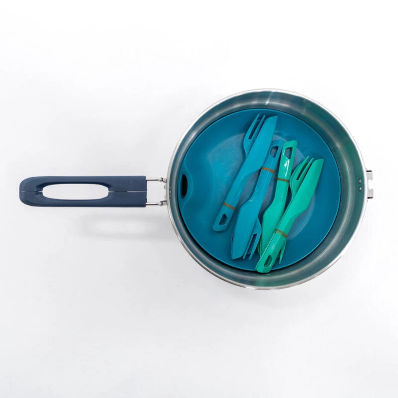 Quechua Popote Camp Du Randonneur MH100 Inox 4 Personnes (2,6L) – Image 5