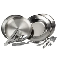 Set Couverts De Camping Et Assiette Creuse & Plate | 2 Personnes