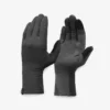 Sous-gants En Laine Mérinos De Trekking Montagne - MT500 Gris - Adulte