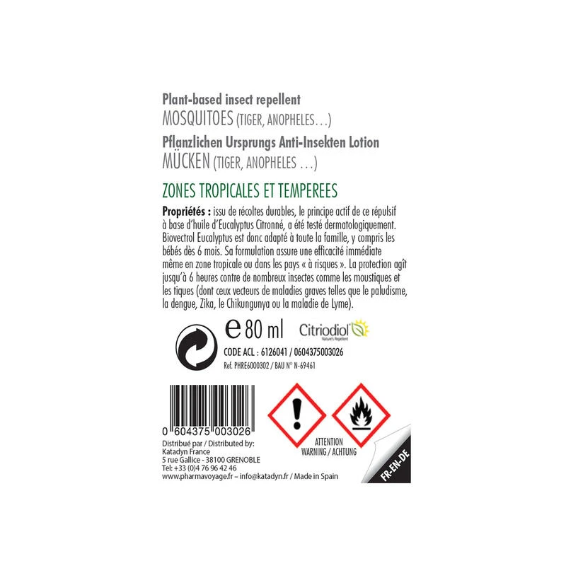 No Brand Spray Anti Insectes Naturel - BIOVECTROL - Eucalyptus Citronné - 75 Ml – Image 2