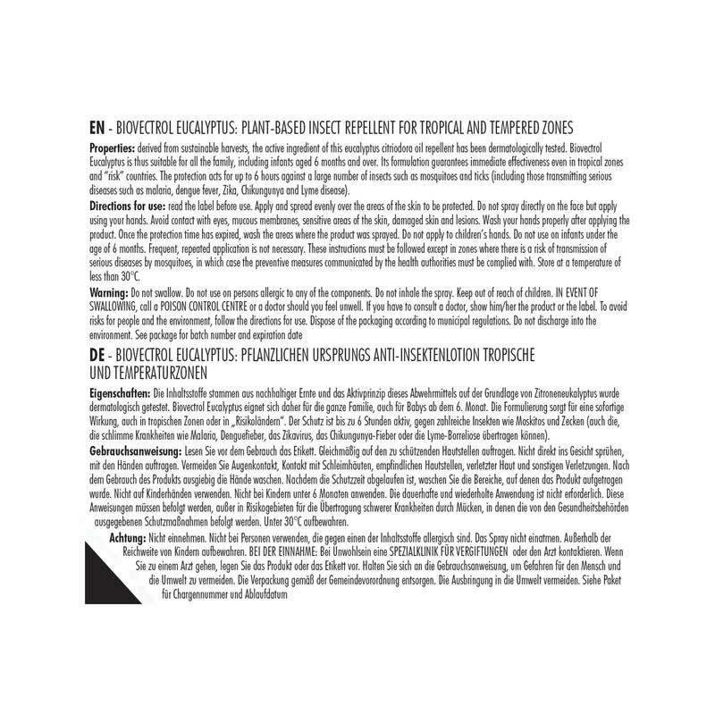No Brand Spray Anti Insectes Naturel - BIOVECTROL - Eucalyptus Citronné - 75 Ml – Image 4