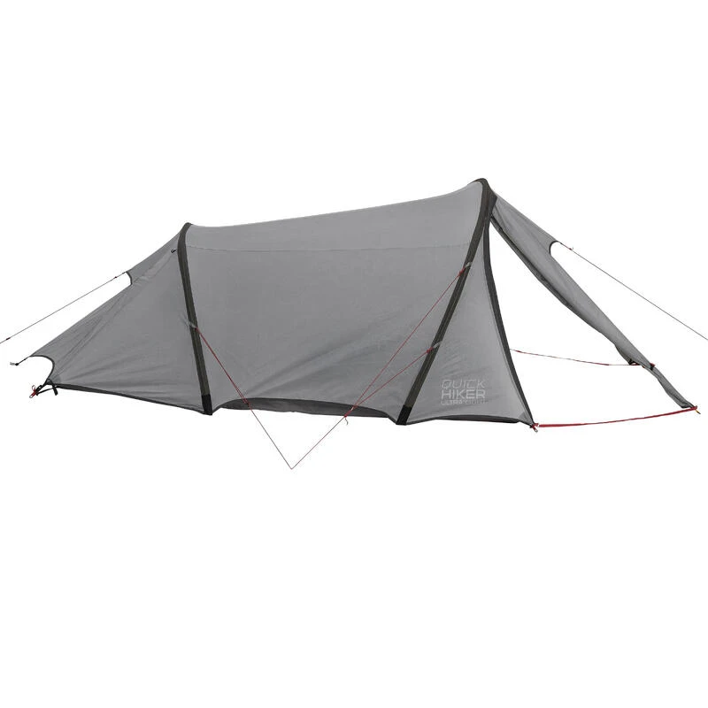 Tente De Trekking Quickhiker Ultralight 3 Personnes Gris Clair – Image 8