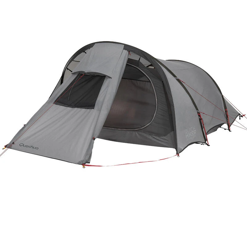 Tente De Trekking Quickhiker Ultralight 3 Personnes Gris Clair – Image 10