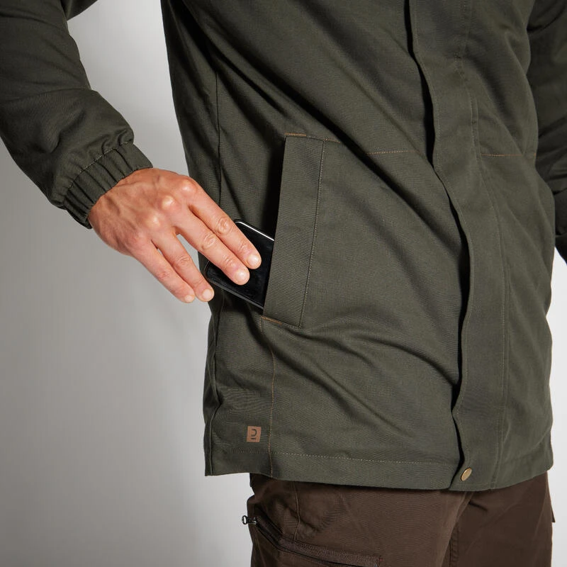 VESTE CHASSE CHAUDE VERTE 100 – Image 7