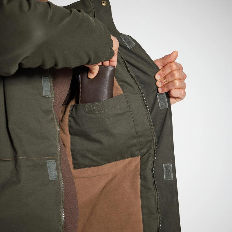 VESTE CHASSE CHAUDE VERTE 100 – Image 8