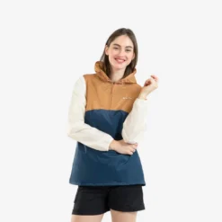 Quechua Veste Coupe Vente Et Déperlante De Randonnée - Raincut 1/2 Zip - Femme